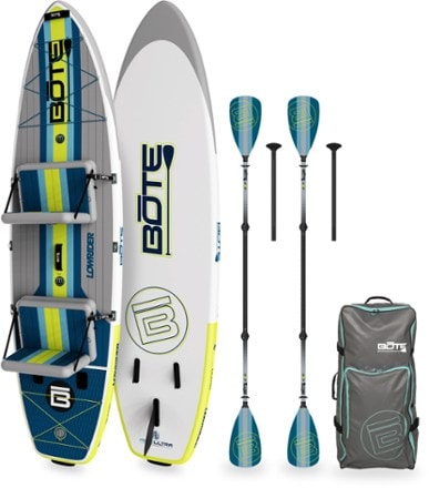 BOTE LowRider Aero Tandem Inflatable Paddle Board with Paddles - 11'6" 4