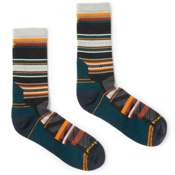 Smartwool Hike Light Cushion Panorama Crew Socks - Charcoal Smartwool Hike Light Cushion Panorama Crew Socks - Charcoal