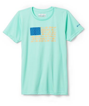Columbia PFG Tidal Fish and Friends Flag T-Shirt - Girls' 0