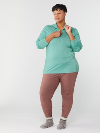 Capreze Plus Size Long Johns Set Thermal Underwear for Women Base