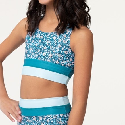 Nani Swimwear Mini Cut Back Crop Swimsuit Set - Girls' 3