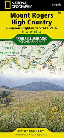 National Geographic Mount Rogers High Country Map 0