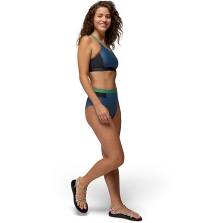 prAna Baja Bound High-Rise Swimsuit Bottoms - Women's BLUFF BLUE (Top not included)