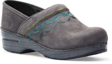 dansko embroidered clogs