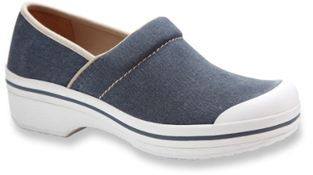 dansko vegan canvas clogs