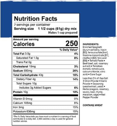 Mountain House Classic Spaghetti with Meat Sauce - #10 Can (7 Servings) 1