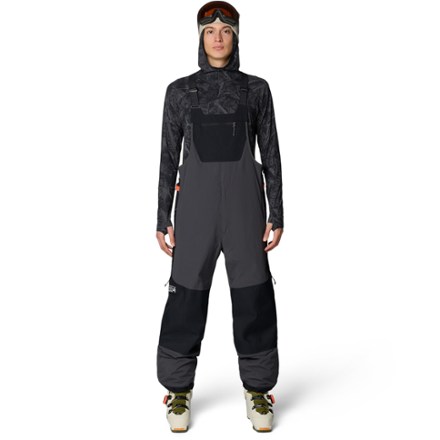 Mountain Hardwear Men's Warp Factor Bib Snow Pants  Gray L