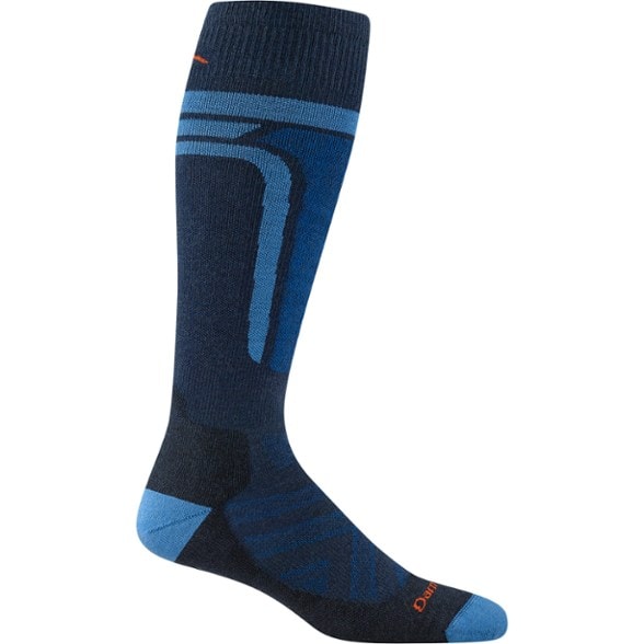 salomon divine ski socks Darn Tough Women's Function X Over-the-Calf Midweight M mapped mesh zones help keep things breathable Slope ski sock - Dahlgren
