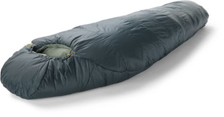 Big Agnes Anthracite 20 Sleeping Bag - Men's 3/4 head view (Blue)