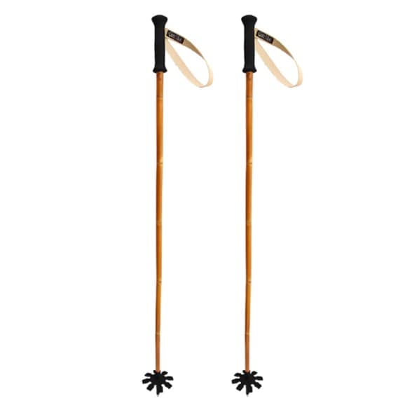 bamboo cross country poles 130cm Vintage Norwegian Cross-Country Ski Skifabrikk The days of plastering your poles with stickers is over Making ski touring poles out