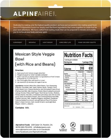 AlpineAire Foods 5 Day Meal Kit - 10 Servings 4