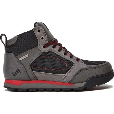 Side View (Charcoal/Red)