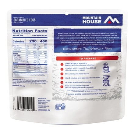Mountain House Pre-Cooked Scrambled Eggs - 2 Servings 1