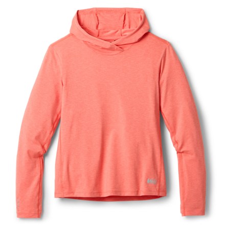 REI Co-op Women's Sahara Shade Straight-Hem Hoodie  Pink XL