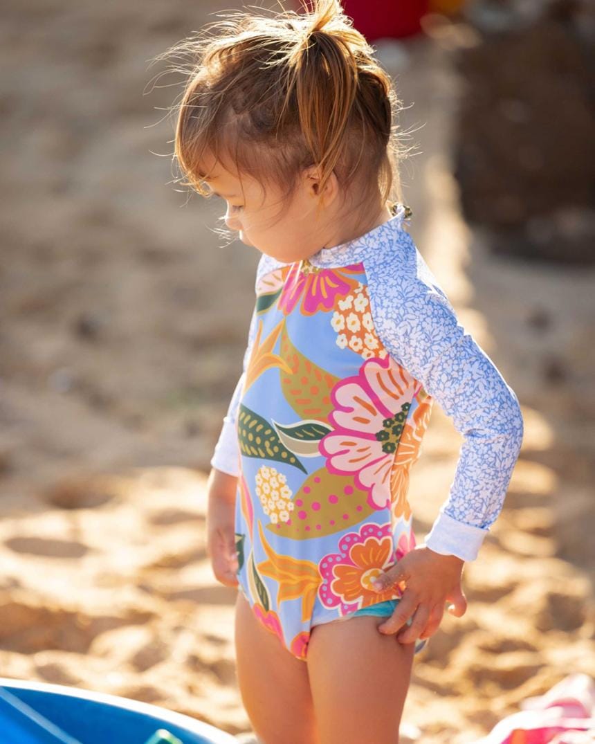 Location Image for Mini Long-Sleeve One-Piece Swimsuit - Kids'
