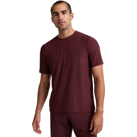 On Body Image of color Midnight Burgundy Heather