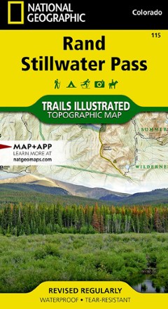 National Geographic Rand Stillwater Pass Topographic Map 0