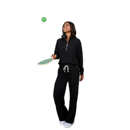 Free Country Ripple Knit Long Wide Leg Pants - Women's 2