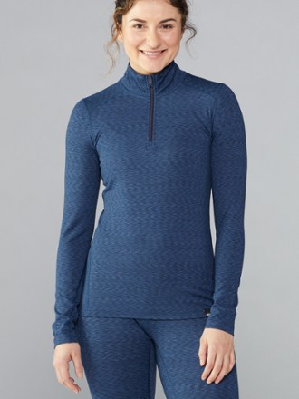 half zip sports top womens