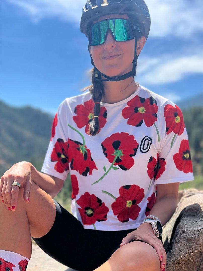 Location Image for Crop Top Cycling Jersey - Women's
