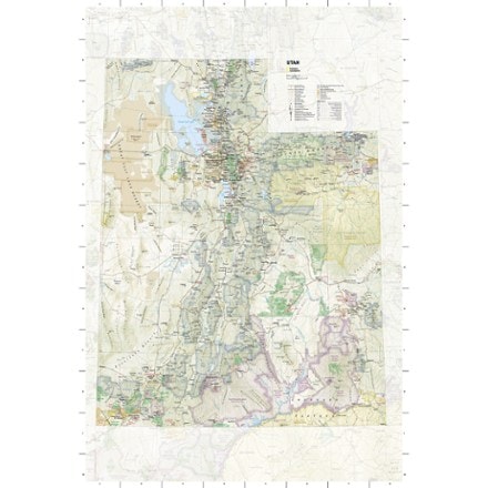 National Geographic Utah State Recreation Travel Map and Guide 2