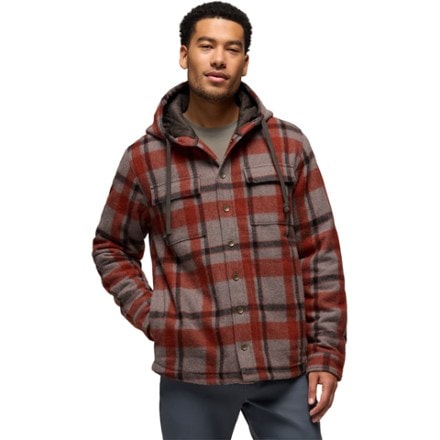 prAna Asgard Hooded Flannel Shirt Jacket - Men's 1