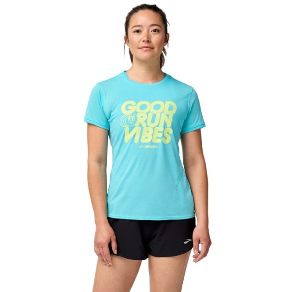 On Body Image of color Strobe Blue/Good Run Vibes