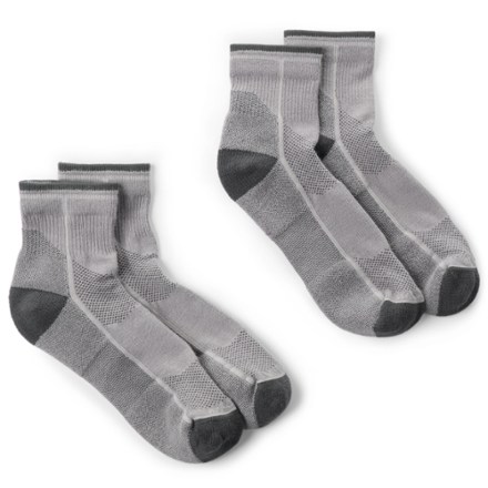 REI Co-op COOLMAX EcoMade Ultralight Tech Hiking Quarter Socks - Seconds - 2 Pairs 1