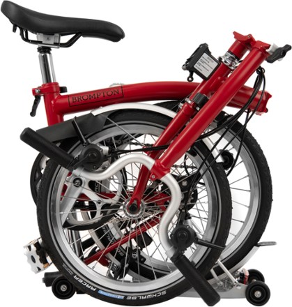 Brompton C Line Explore Folding Bike with Rack - High 1