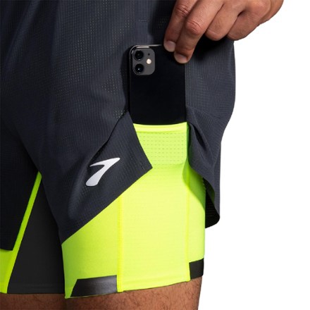 Brooks Run Visible 5" 2-in-1 Shorts - Men's 4