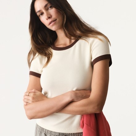 Marine Layer Lexi Rib Ringer T-Shirt - Women's 2
