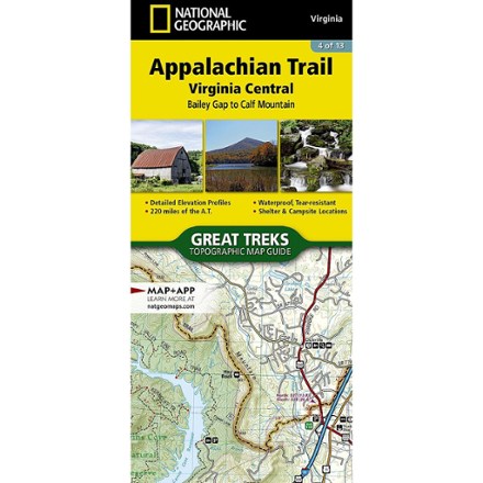 National Geographic Appalachian Trail: Virginia Central Topographic Map Guide 0