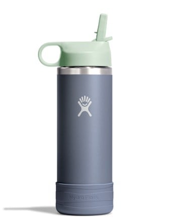 Hydro Flask Kids' Wide-Mouth Water Bottle with Straw Cap and Bottle Boot - 18 fl. oz. 0