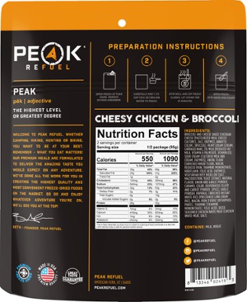 PEAK REFUEL Cheesy Chicken Broccoli - 2 Servings 1