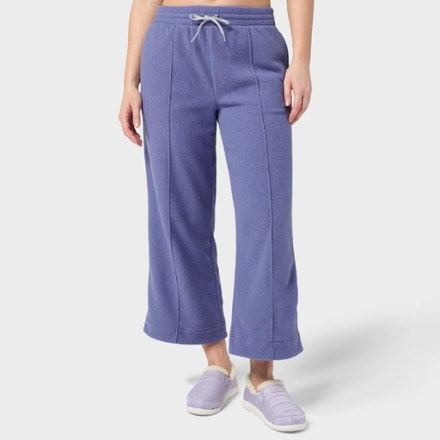 Stio Turpin Fleece Wide Crop Pants - Women's 1