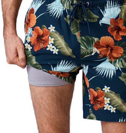 Free Country Full Elastic Swim Shorts - Men's 2
