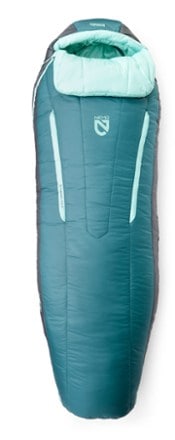 NEMO Forte 20 Endless Promise Sleeping Bag - Women's Full length zipped (Abyss/Hazy Aqua)
