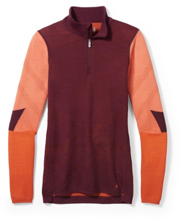 Smartwool Intraknit Thermal Merino Colorblock Quarter-Zip Base Layer Top - Women's 0