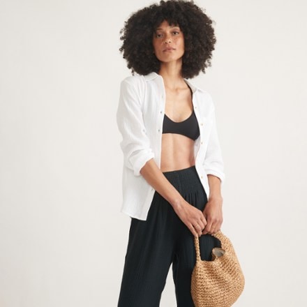 Marine Layer Jane Relaxed Double Cloth Shirt 3