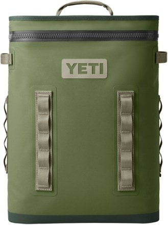 YETI Hopper Backflip 24 Soft Sided Cooler/Backpack, Fog Gray/Tahoe Blu–