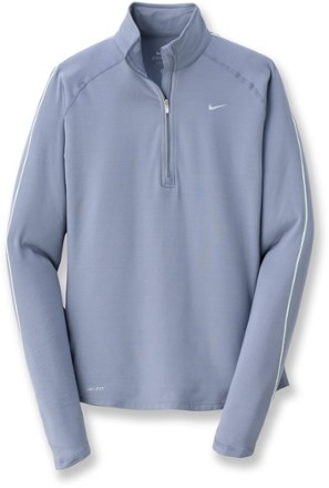 nike half zip top women's grey