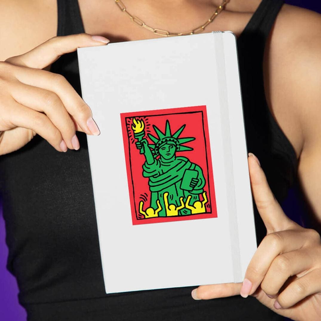 Location Image for Statue of Liberty by Keith Haring Sticker