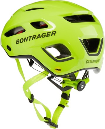 Bontrager Quantum Mips Bike Helmet Back view (Radioactive Yellow)