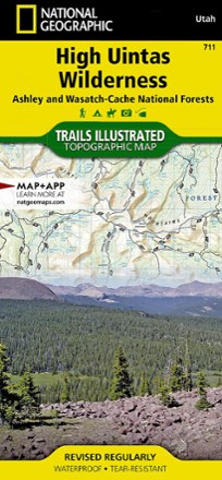 National Geographic High Uintas Wilderness Topographic Map 0