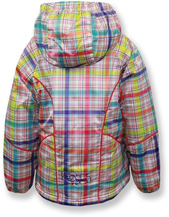 back view (Rainbow Plaid/Pink Flamin)