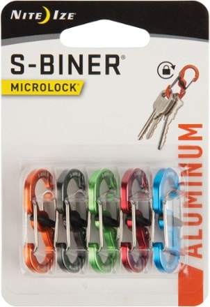 Nite Ize MicroLock S-Biner Keychains - Package of 5 1