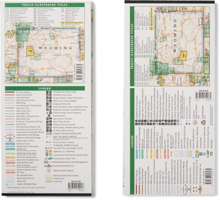 National Geographic Wind River Range North & South Topographic Maps - Package of 2 1