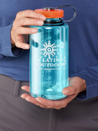 REI Co-op Nalgene Sustain Latino Outdoors Graphic Wide-Mouth Water Bottle - 32 fl. oz. 1