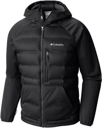 men's ramble down hybrid hooded jacket