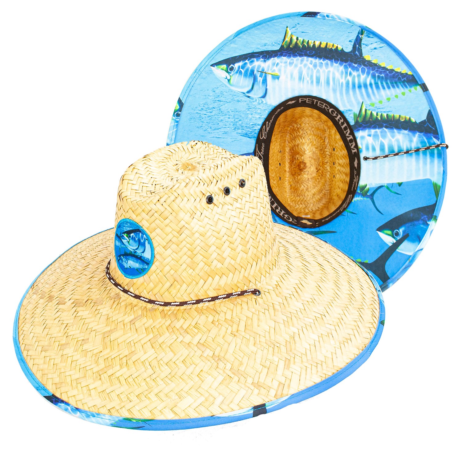 Peter Grimm Tuna Lifeguard Straw Hat Khaki